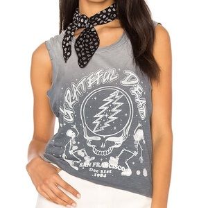 Revolve Junk Food Grateful Dead Tank in Shadow